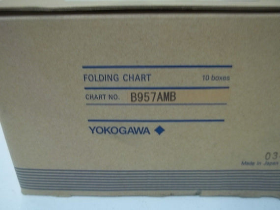 LOT OF 10 YOKOGAWA B957AMB FOLDING CHART *NEW IN BOX*