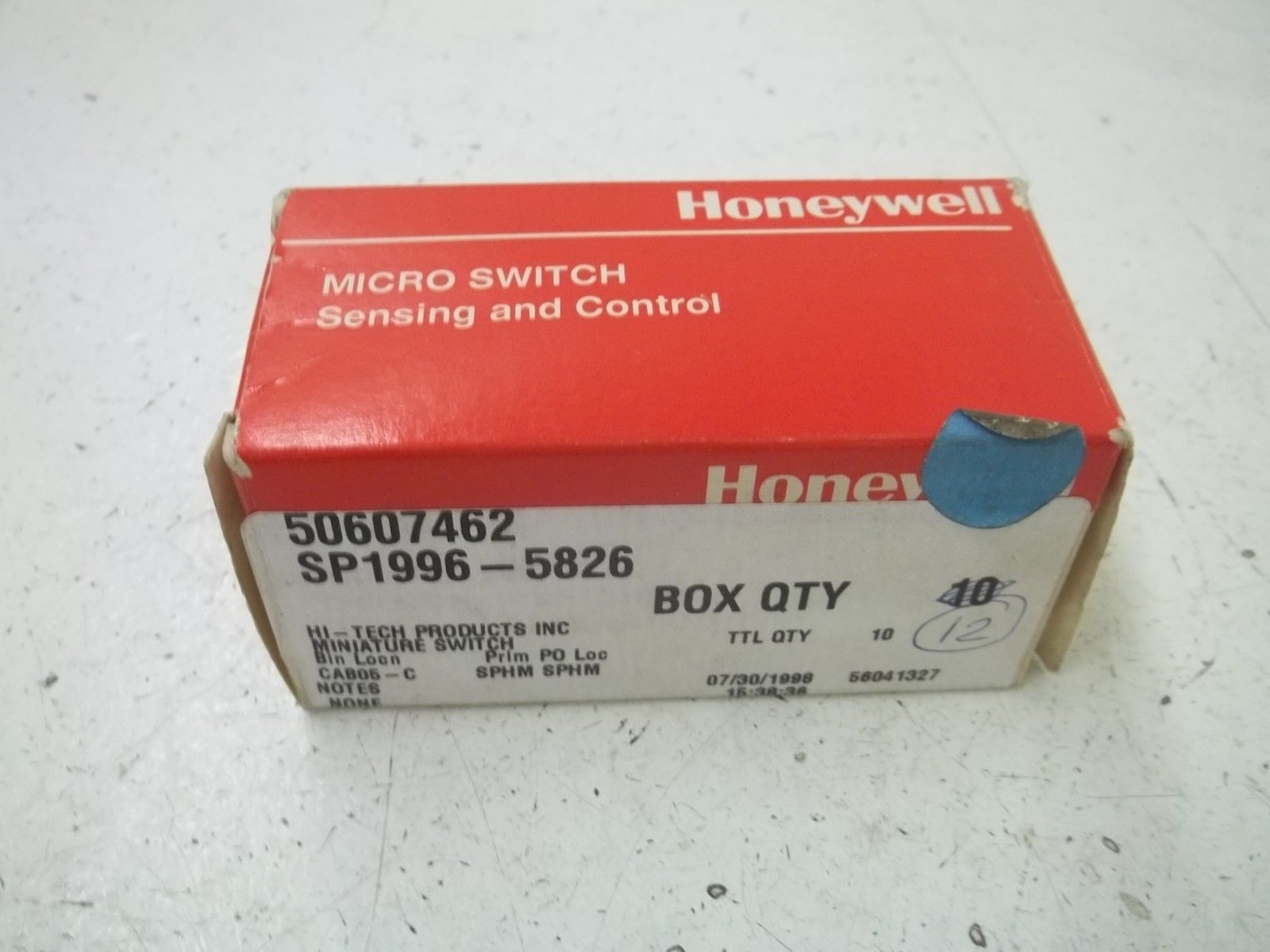 LOT OF 11 HONEYWELL 311SM1-T SNAP LIMIT SWITCH NSMP