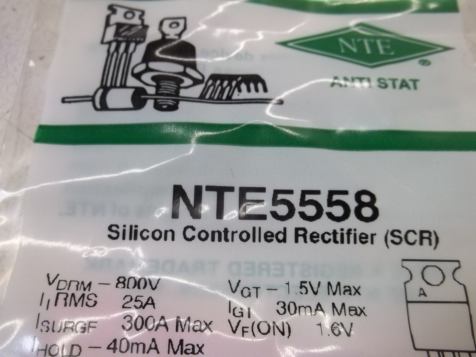 LOT OF 11 NTE NTE5558 SILICON CONTROLLED RECTIFIER NSMP