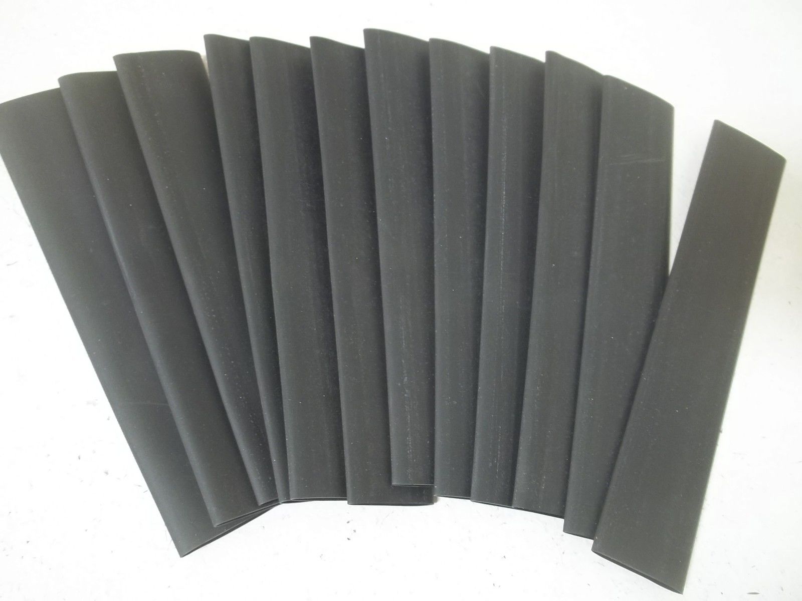 LOT OF 12 ALPHA  MIL-DTL-23053/5C FIT 221 3/4 BLACK 12X6 INCH LNGNSMP