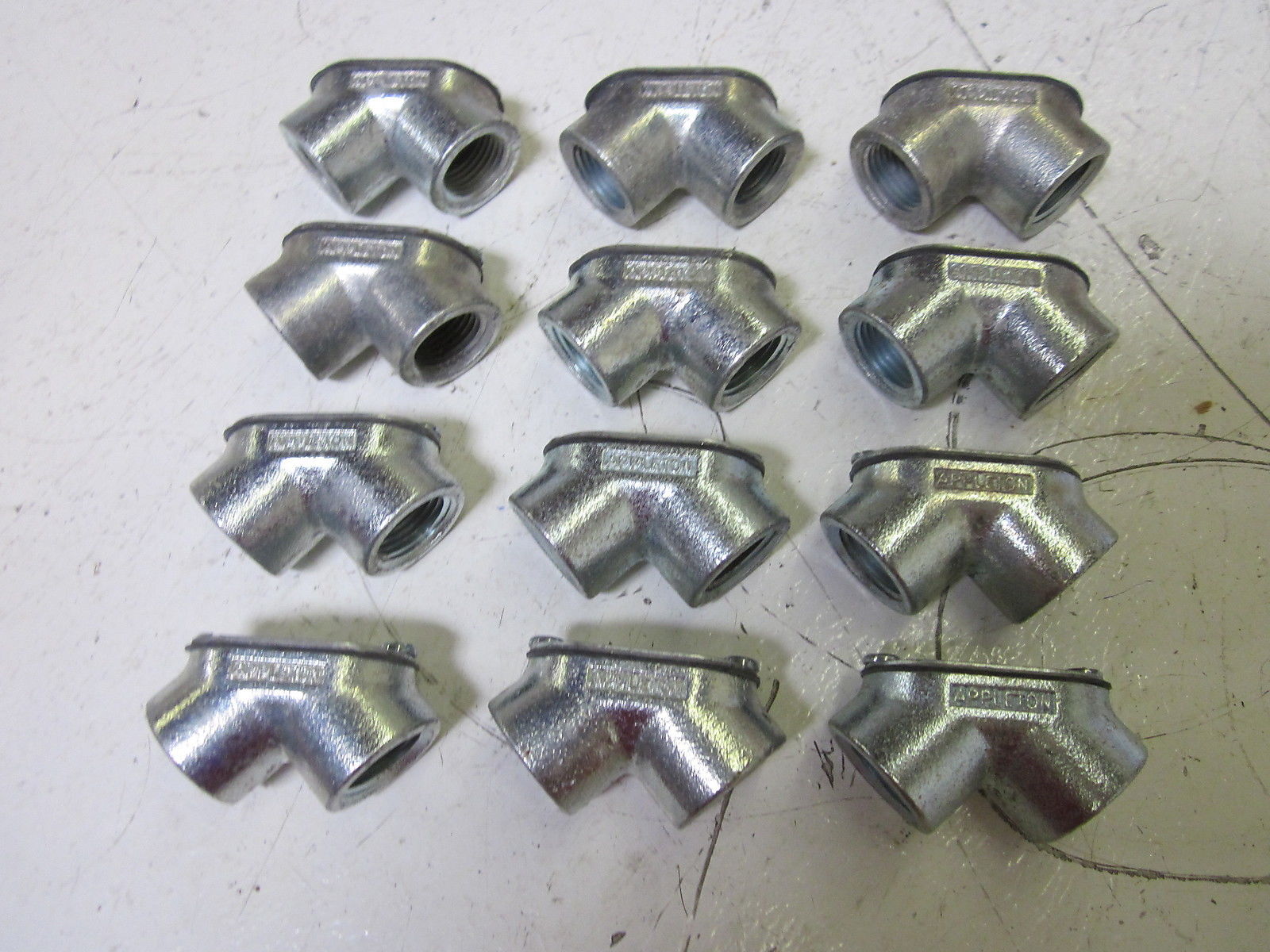 LOT OF 12 APPLETON FFL50 CONDUIT PULLING ELBOW NSMP