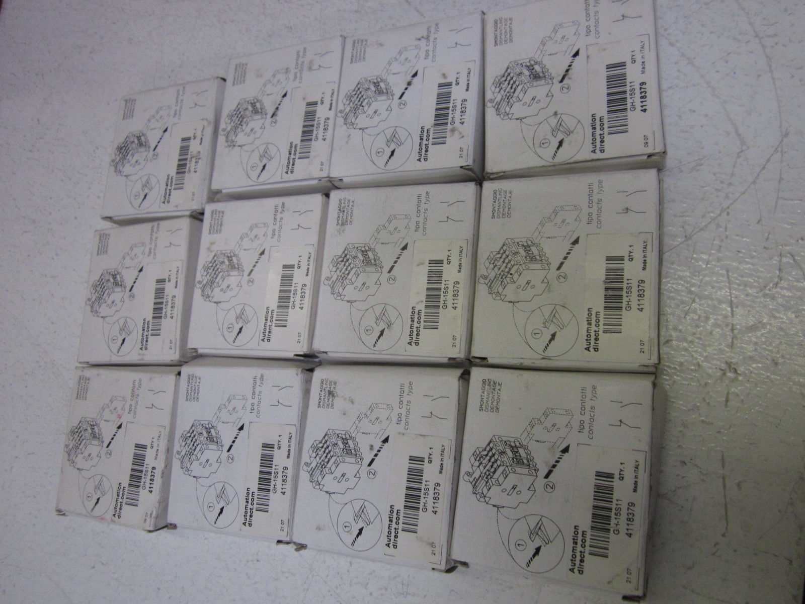 LOT OF 12 AUTIOMATION DIRECT GN-15S11 690V CONTACTOR NSMP