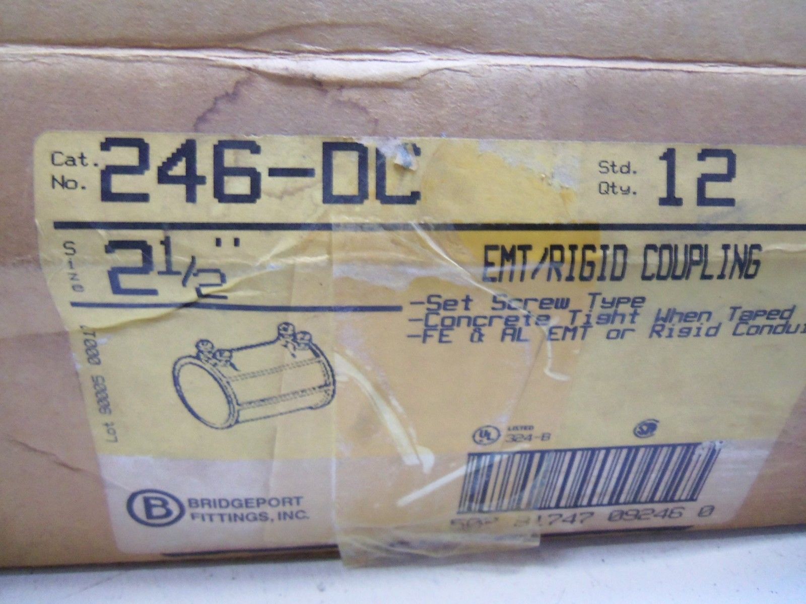 LOT OF 12 BRIDGEPORT 246-DC 2 1/2" NSMP