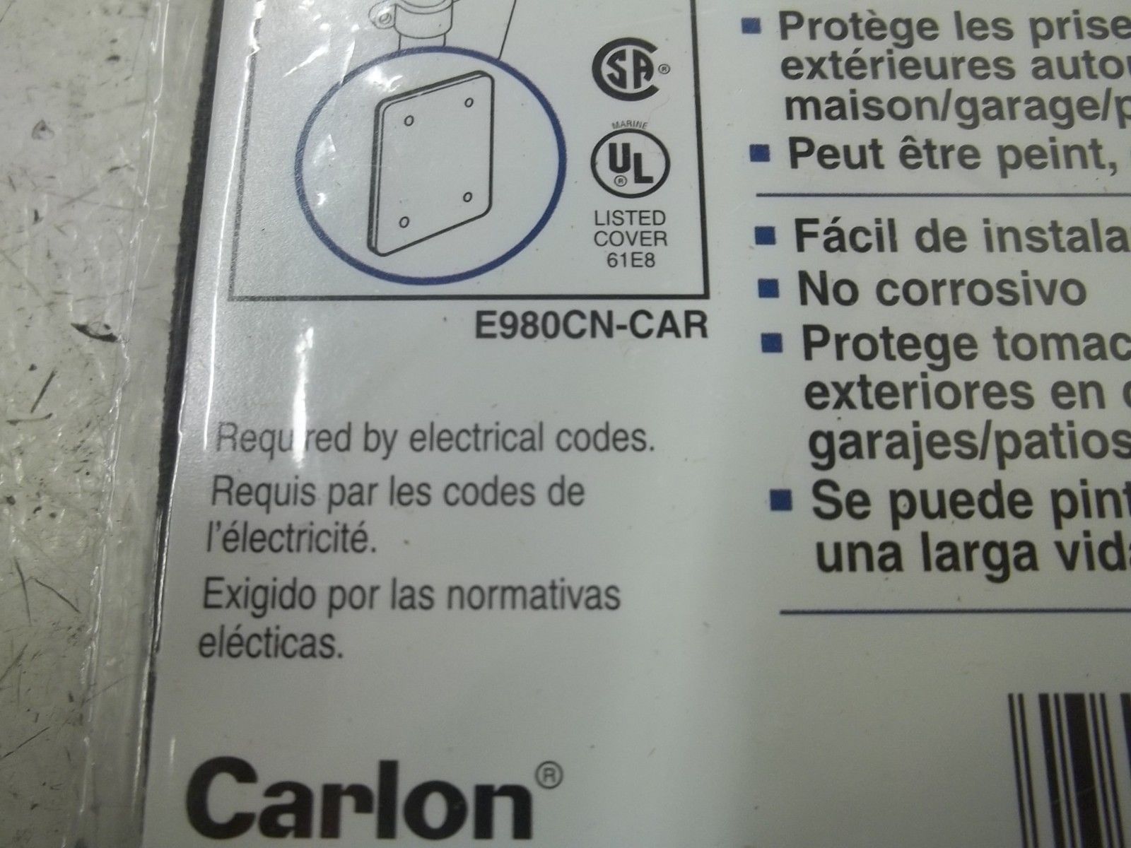 LOT OF 12 CARLON E980CNL SINGLE GANG BLANK COVER NSMP