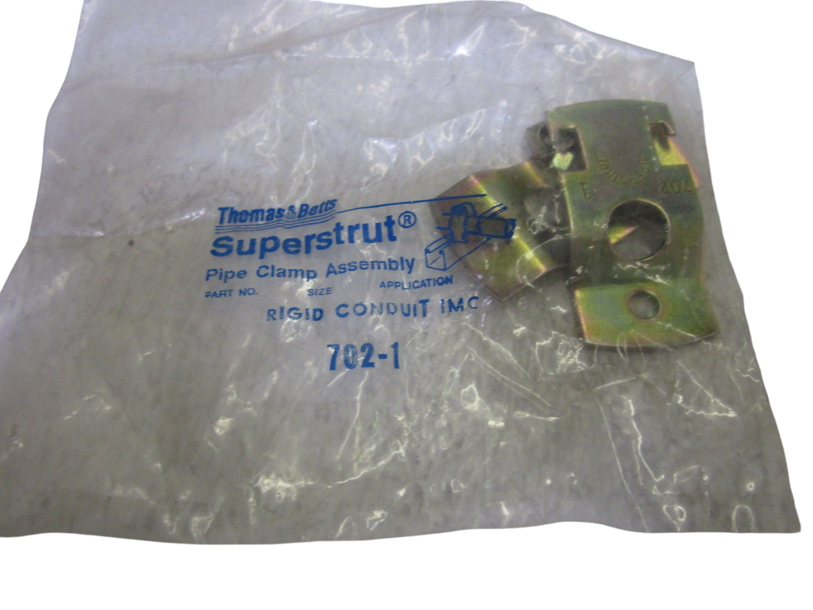 LOT OF 12 THOMAS & BETTS 702-1 PIPE CLAMP ASSEMBLY NSMP
