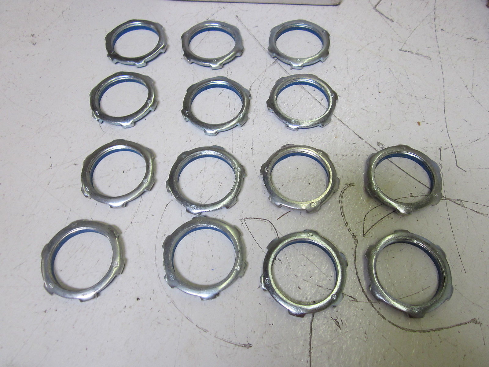 LOT OF 14 APPLETON BLSG-150 STEEL LOCKNUTS 1-1/2" NSMP