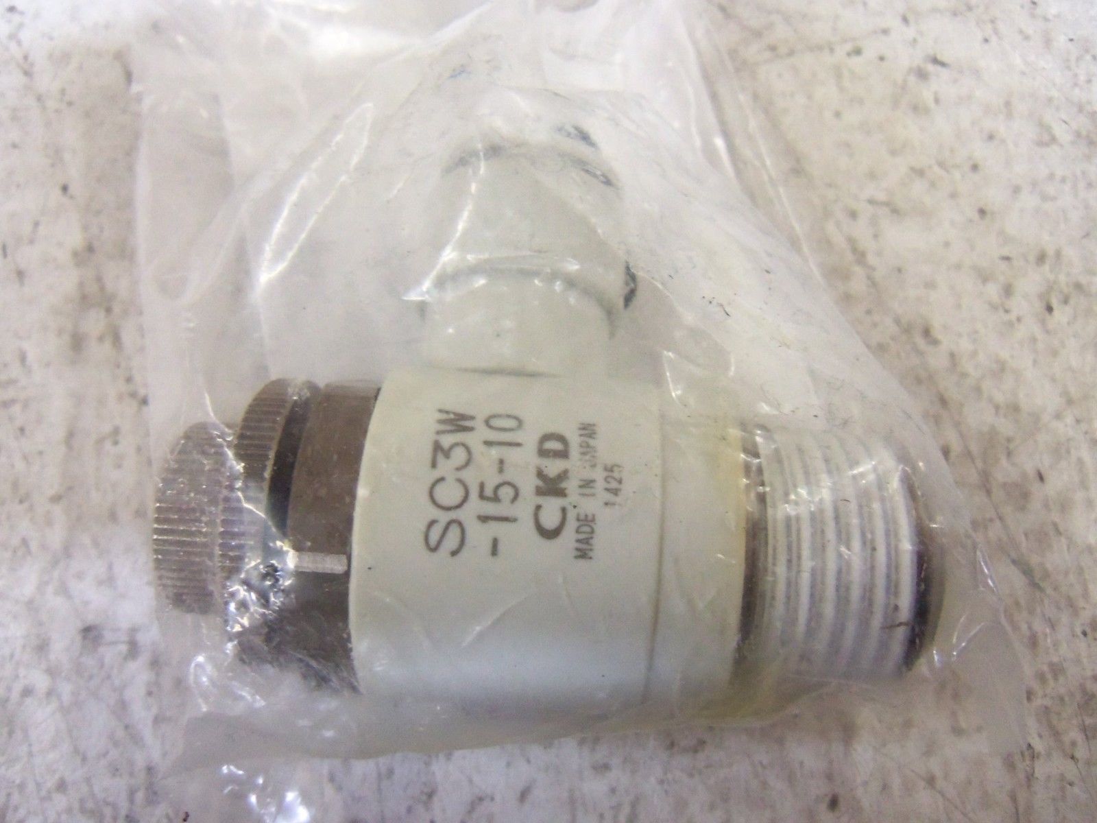LOT OF 15 CKD SC3W-15-10 SPEED CONTROL VALVE NSMP