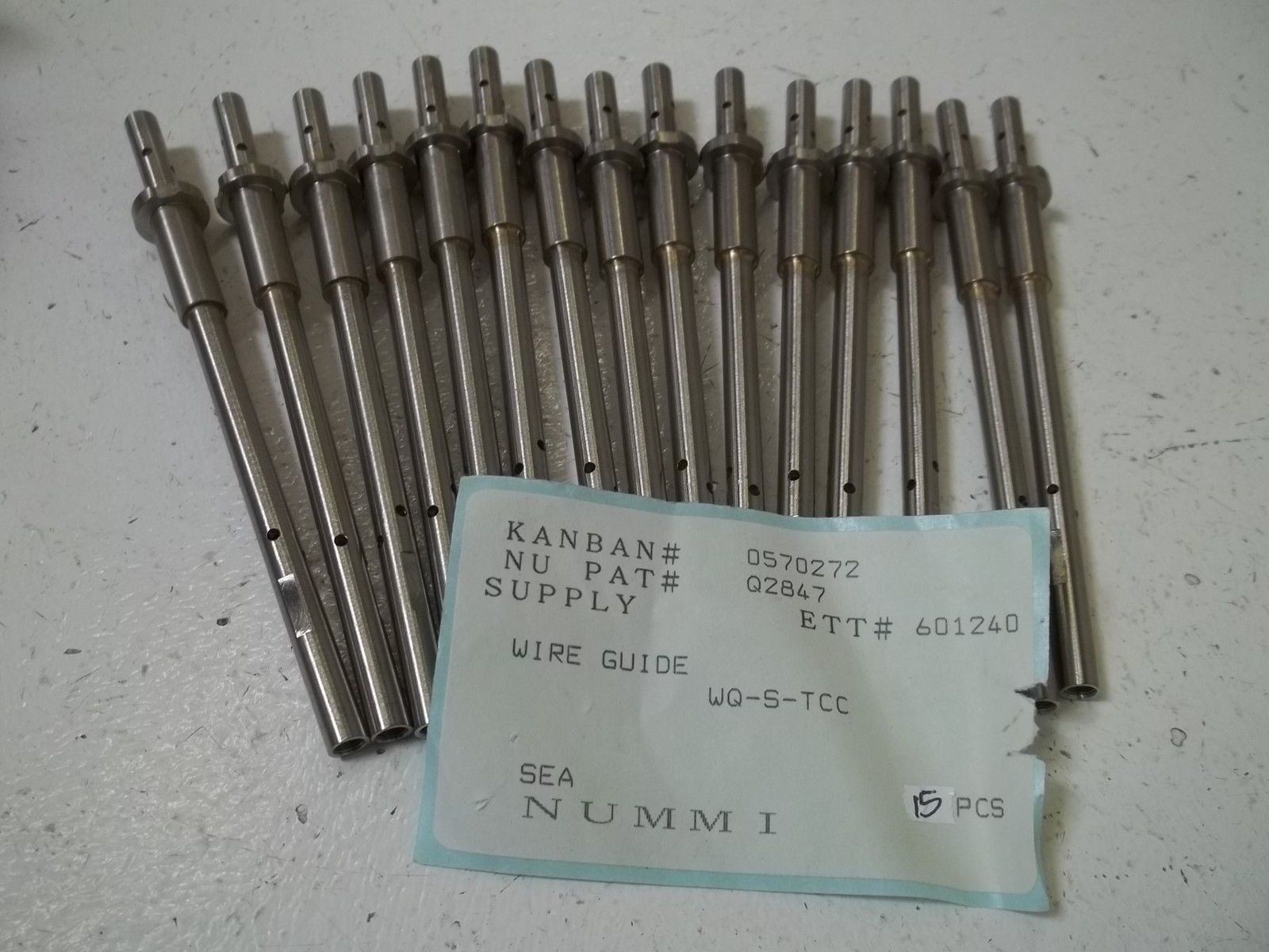 LOT OF 15 NUMMI WQ-S-TCC WIRE GUIDE NSNP