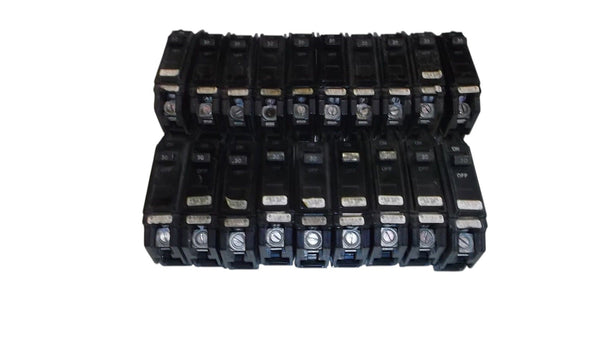 LOT OF 19 GENERAL ELECTRIC CIRCUIT BREAKER TO130 UNMP
