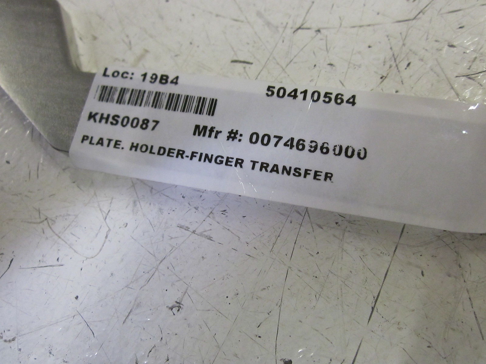 LOT OF 2 0074696000 HOLDER-FINGER TRANSFER PLATE  NSNP