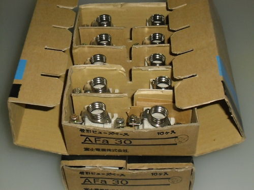 LOT OF 20 FUJI ELECTRIC AFA30 CARTRIDGE FUSE BASE *NEW*