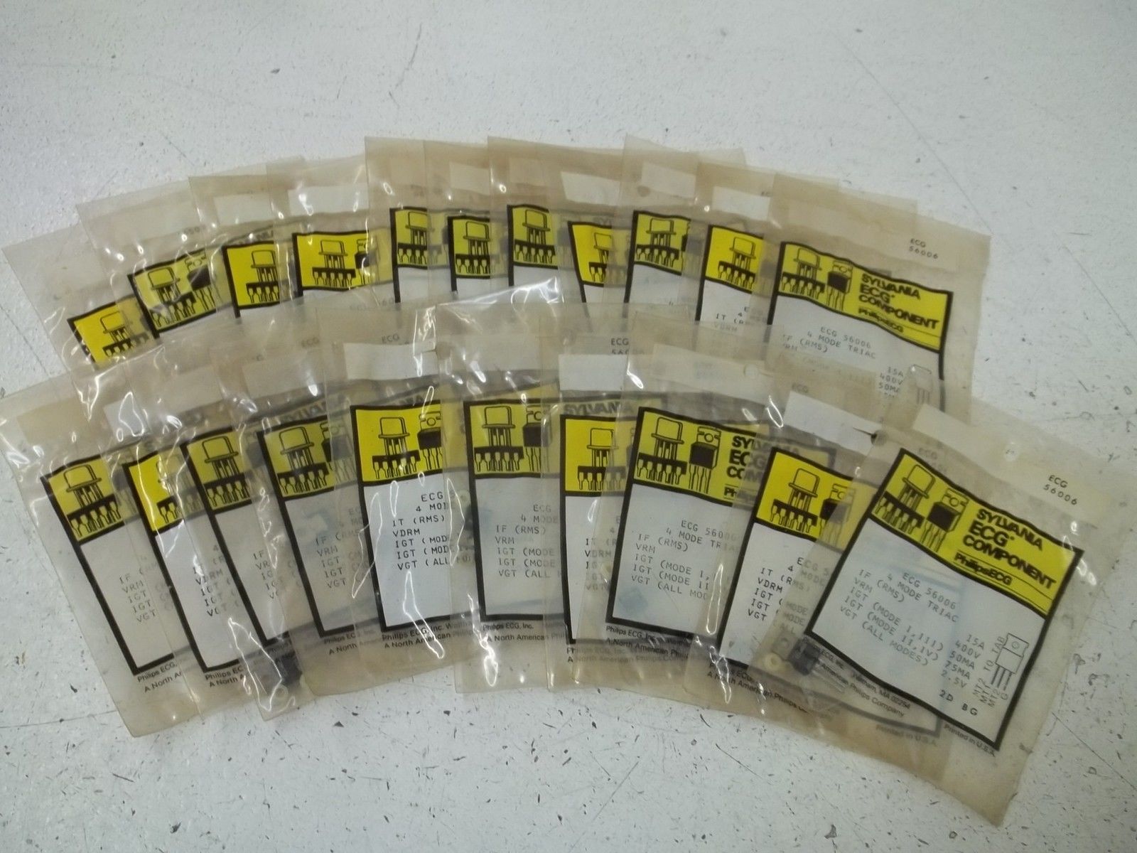 LOT OF 21 PHILIPS ECG 56006 4 MODE TRIAC NSMP