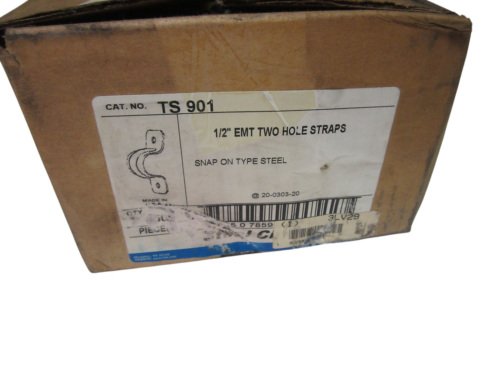 LOT OF 240 THOMAS & BETTS TD 90 EMT 2 HOLE STAPS 1/2" NSMP