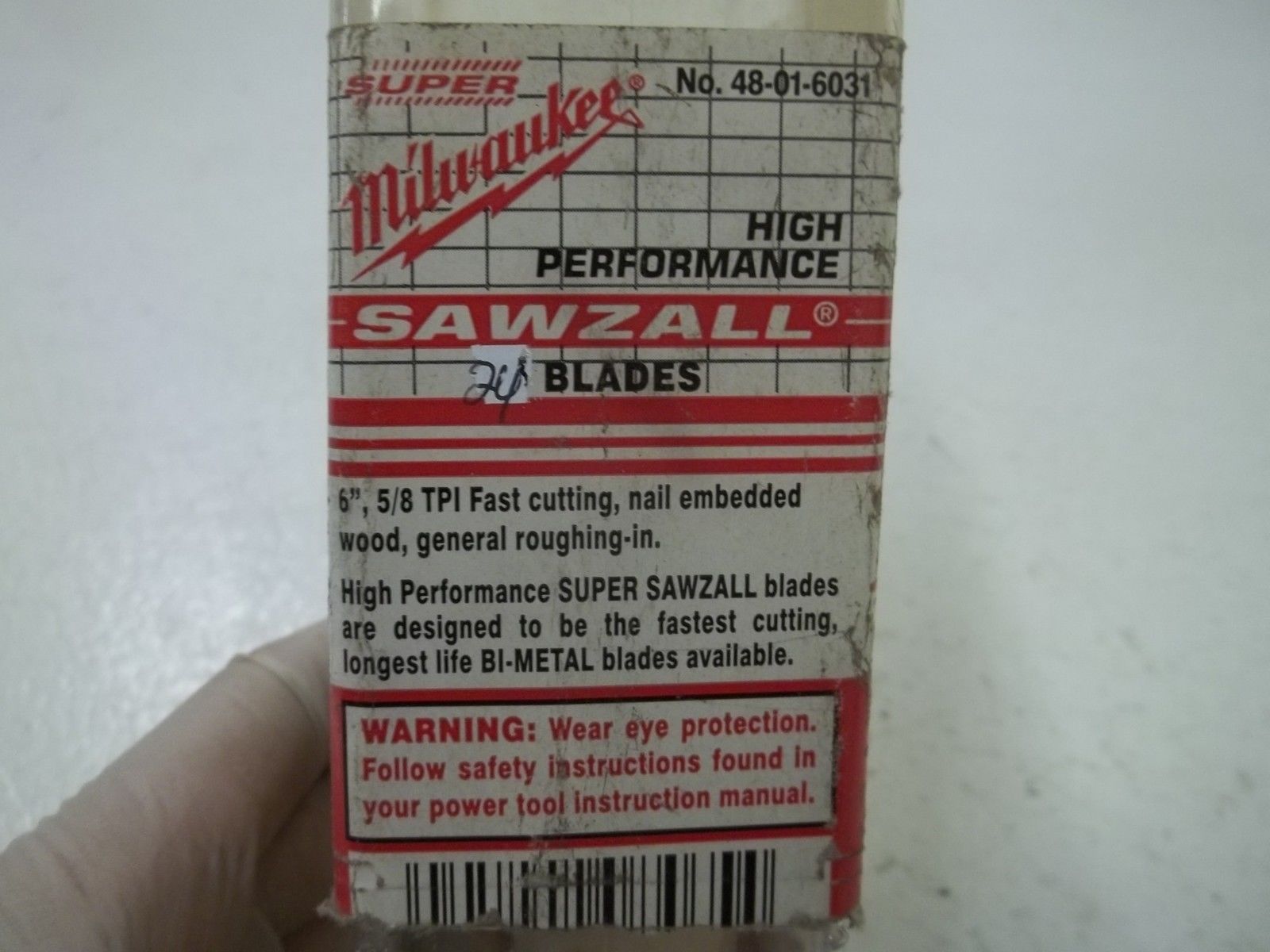 LOT OF 24 MILWAUKEE 48-01-6031 BLADES NSMP