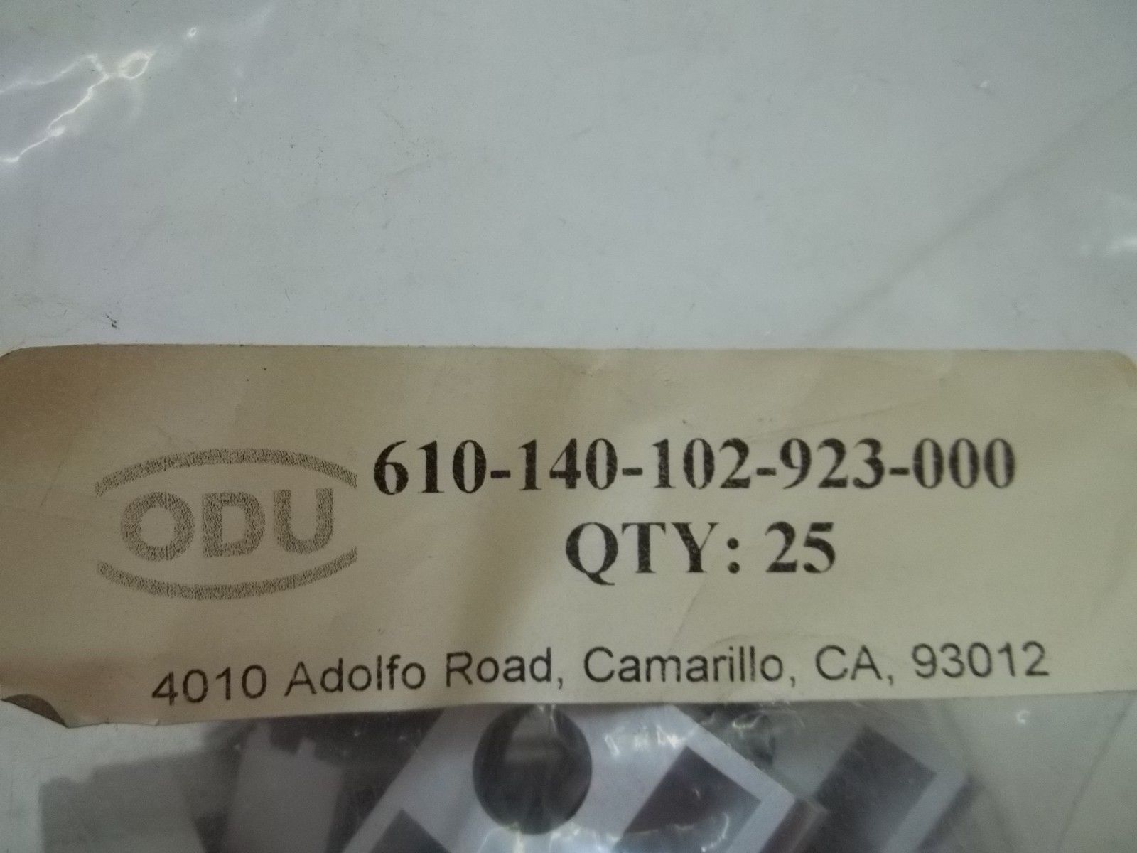 LOT OF 25 ODU 610-140-102-923-000 NSMP