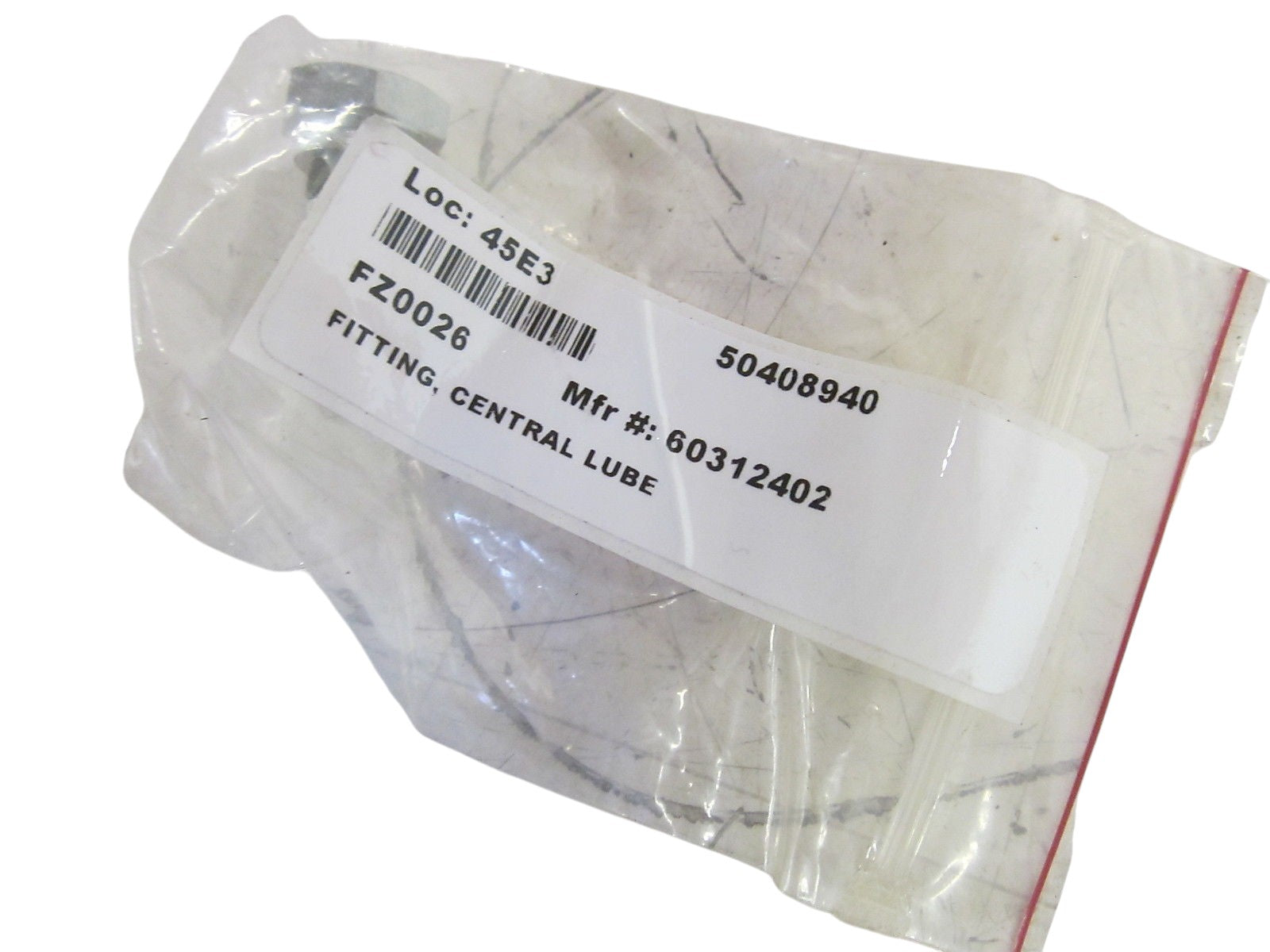 LOT OF 2 60312402 FITTING, CENTRAL LUBE NSMP