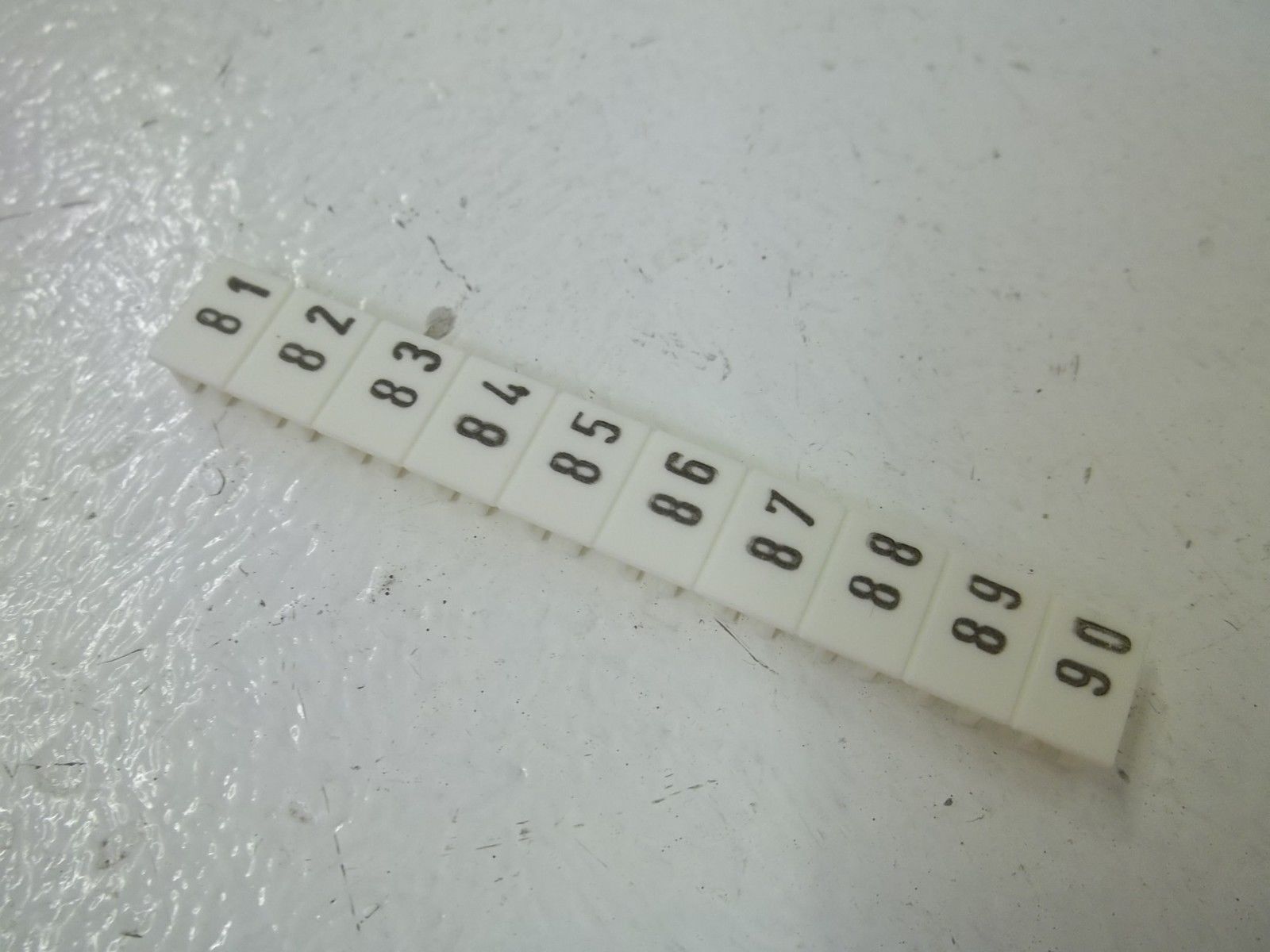WIELAND 04.846.0953.0 MARK. TAG STRIPS 81-90(PKG OF 26) NSMP