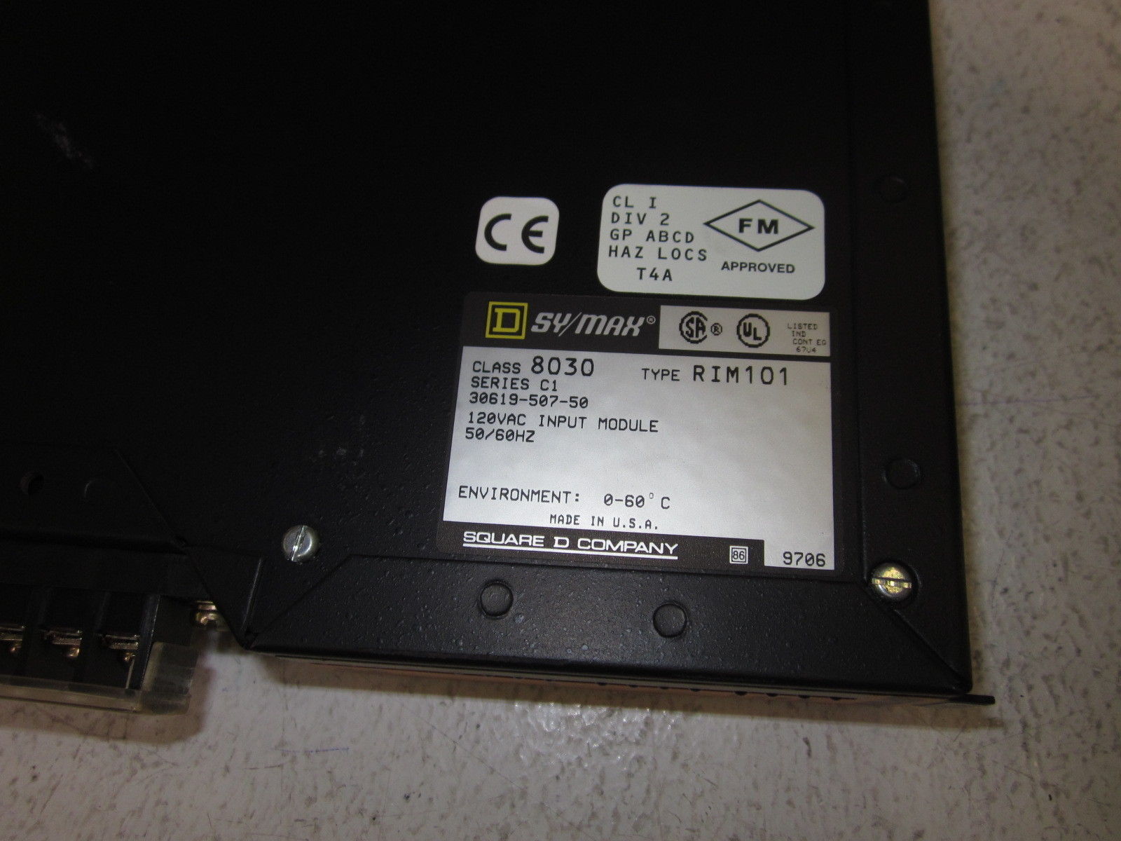 LOT OF 27 SQUARE D / SY/MAX INPUT MODULE 8030 RIM101 SER.C1 UNMP
