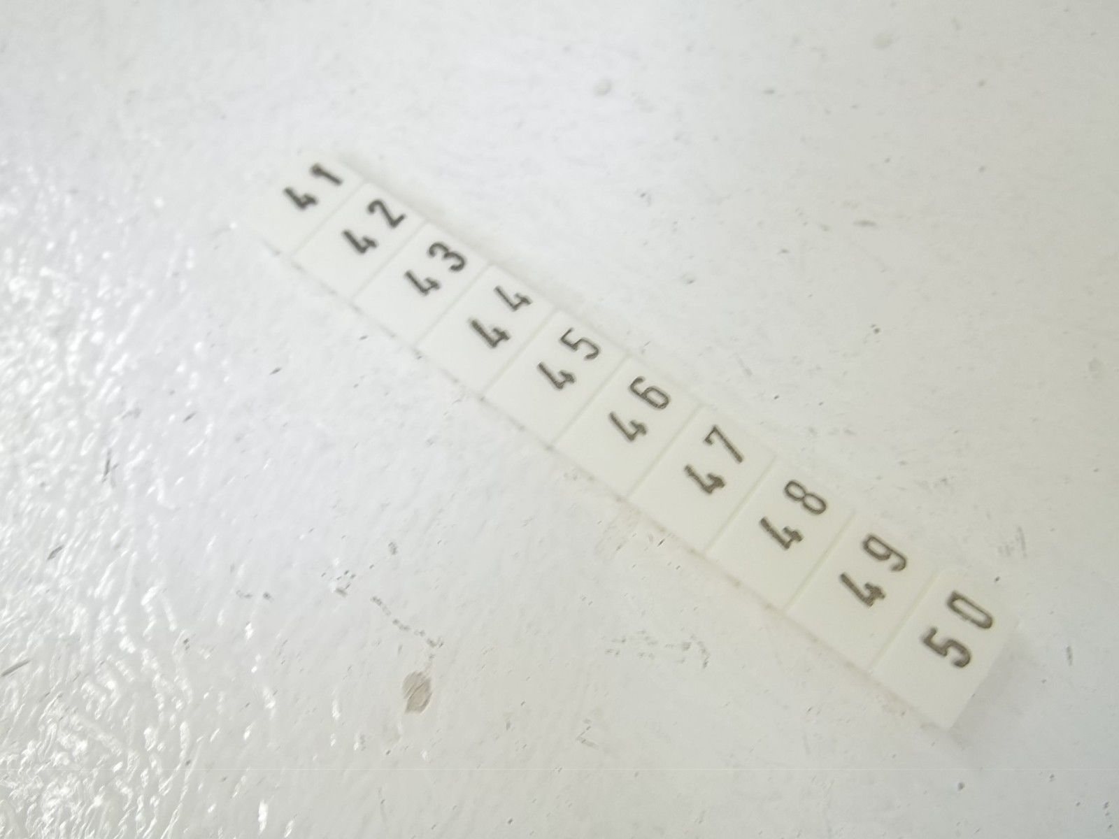 WIELAND 04.846.0553.0 MARK.TAG STRIPS 41-50 (PKG OF 29) NSMP