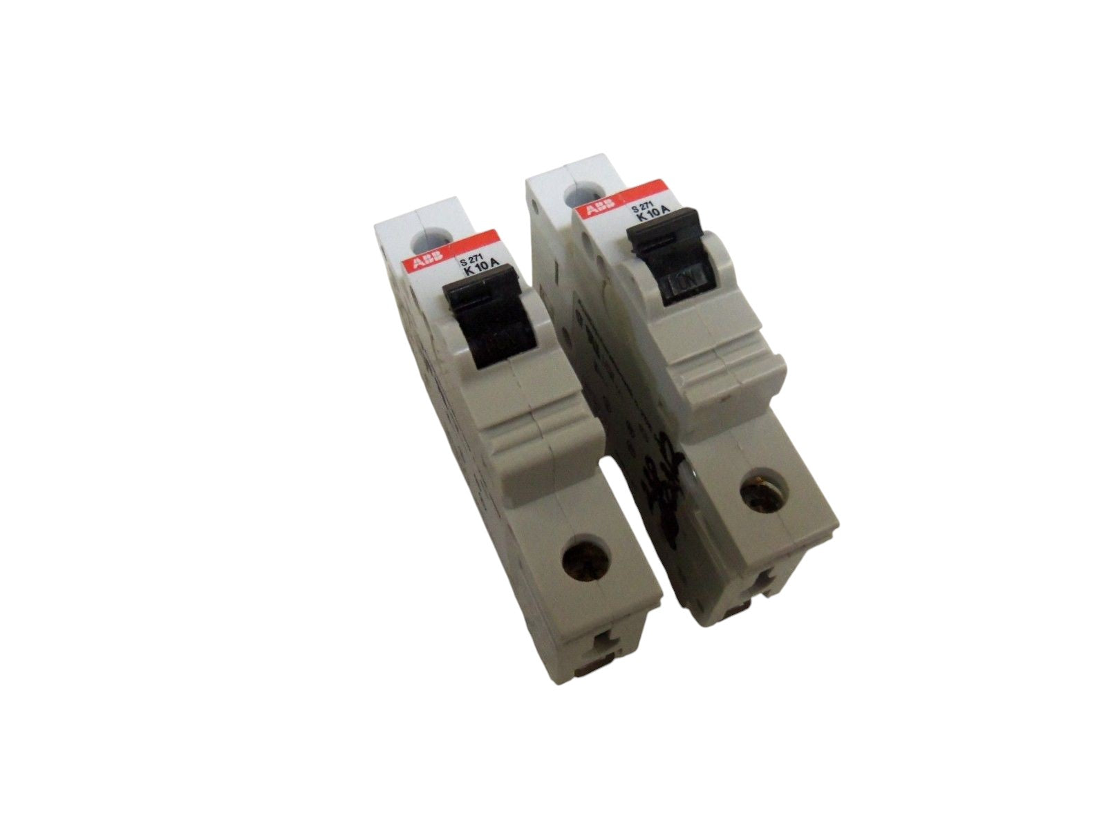 LOT OF 2 ABB CIRCUIT BREAKERS S27-K10 UNMP