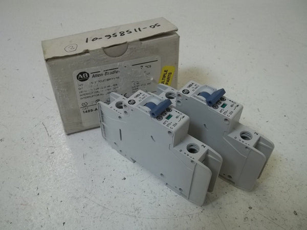LOT OF 2 ALLEN BRADLEY 1489-A1C250 SER.A CIRCUIT BREAKER NSMP