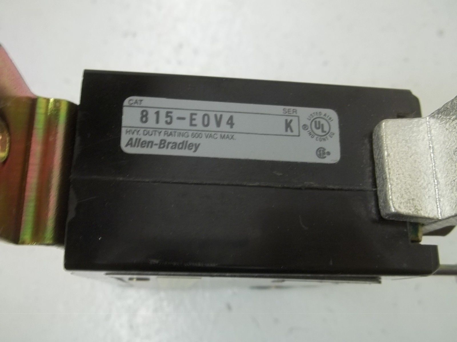 LOT OF 2 ALLEN BRADLEY 815-E0V4 SER.K OVERLOAD RELAY UNMP