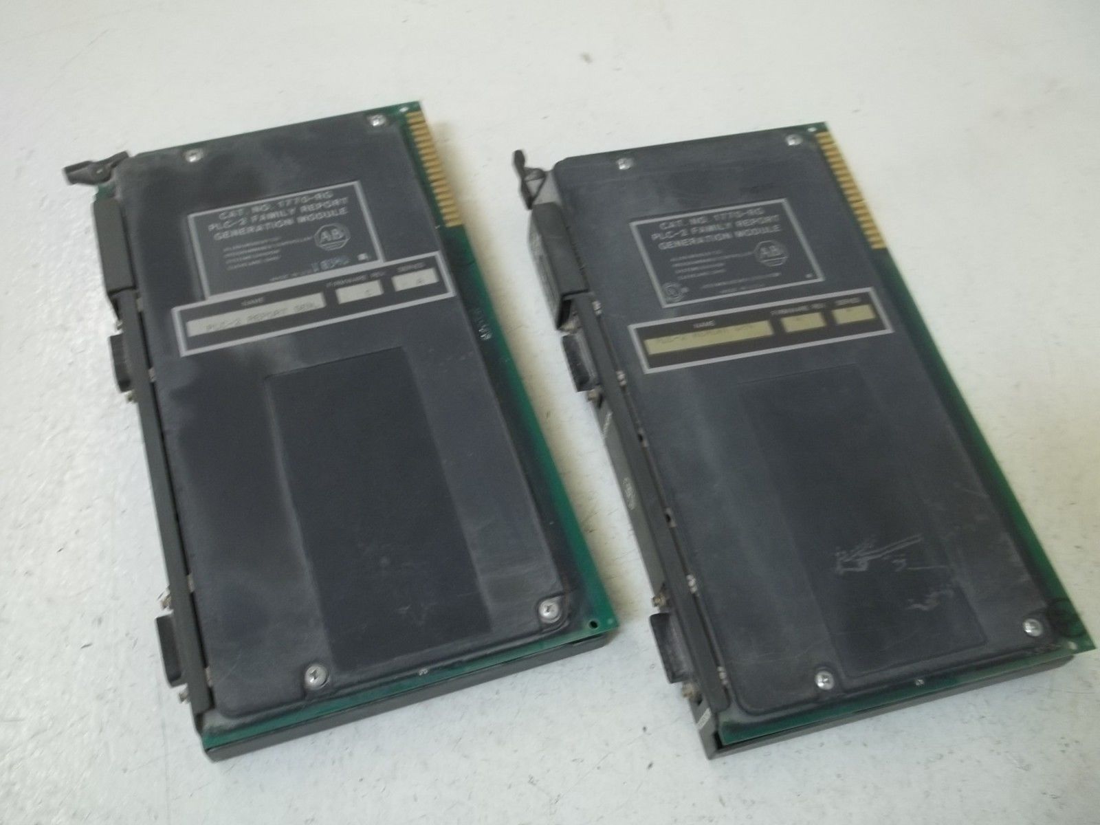 LOT OF 2 INDUSTRIAL SPARE PART 1770-RG SER.A PLC-2 FAMILY REPORT GENERATION MODULE UNMP