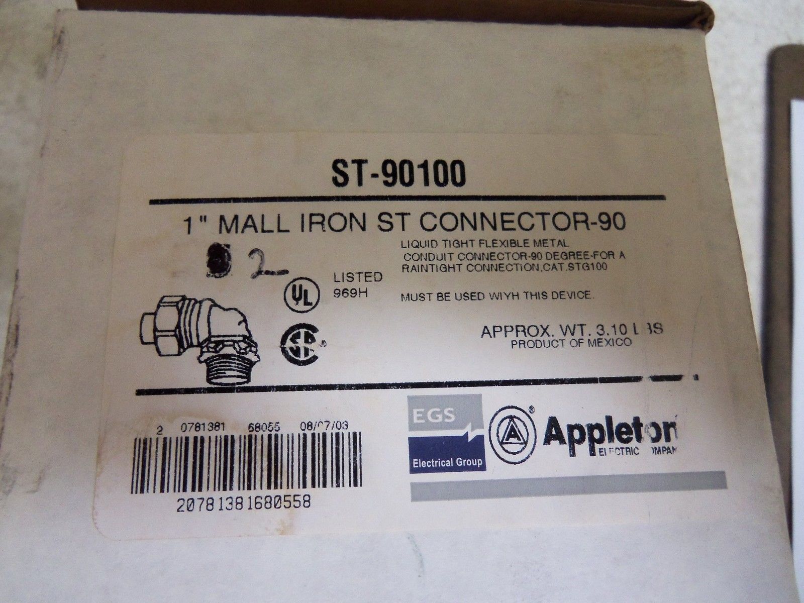 LOT OF 2 APPLETON ST-90100 CONDUIT NSMP
