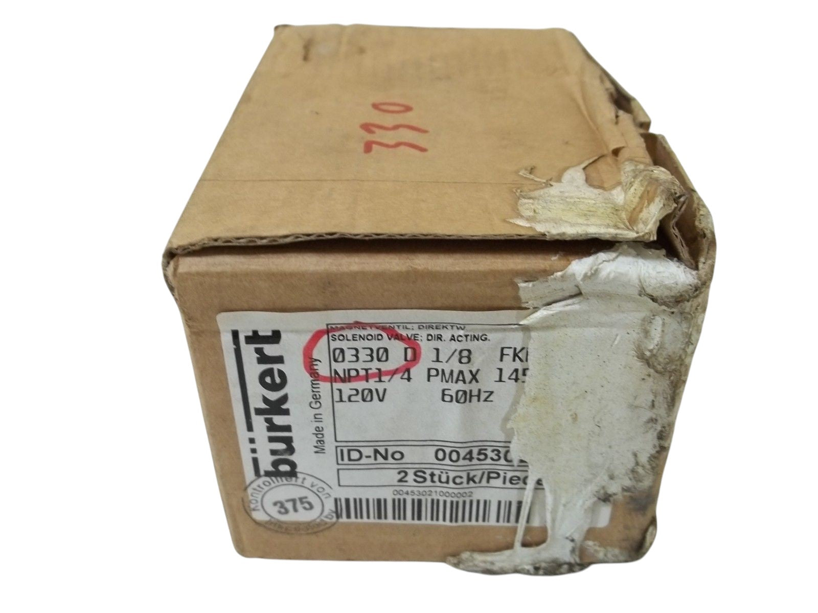 LOT OF 2 BURKERT 00453021 NSMP