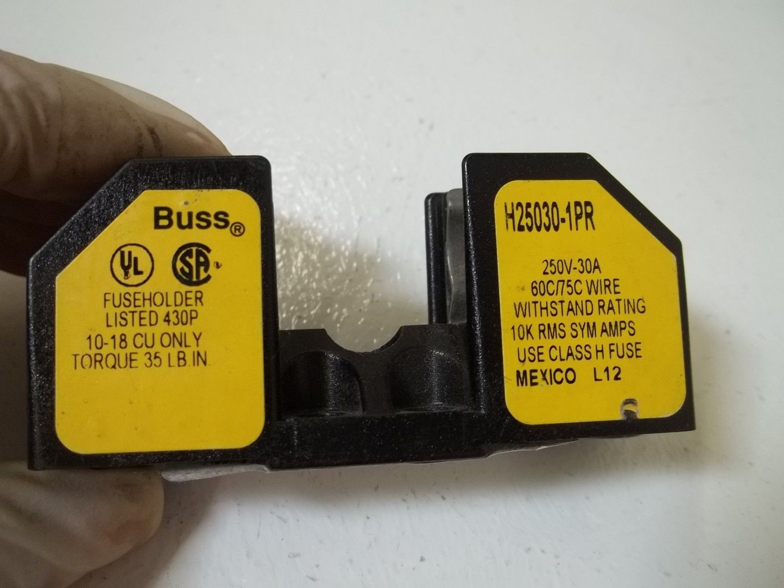 BUSS H25030-1PR FUSE HOLDER  UNMP