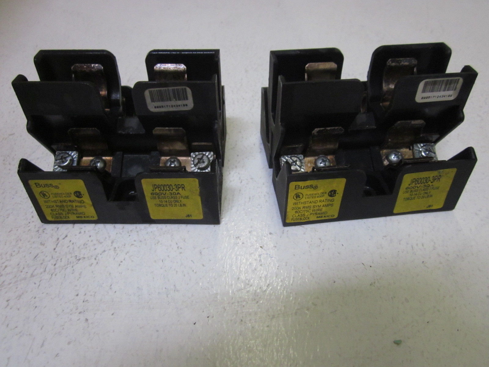 LOT OF 2 BUSS JP60030-3PR UNMP