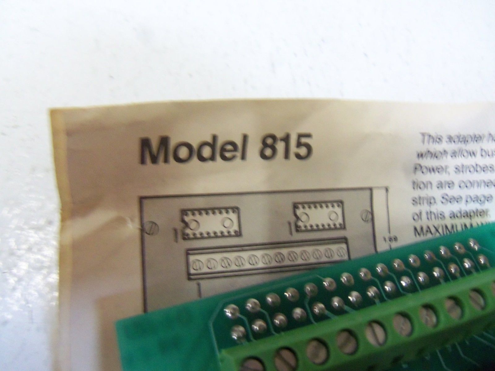 LOT OF 2 CINCINNATI ELECTRO SYSTEMS INC. 815 UNMP