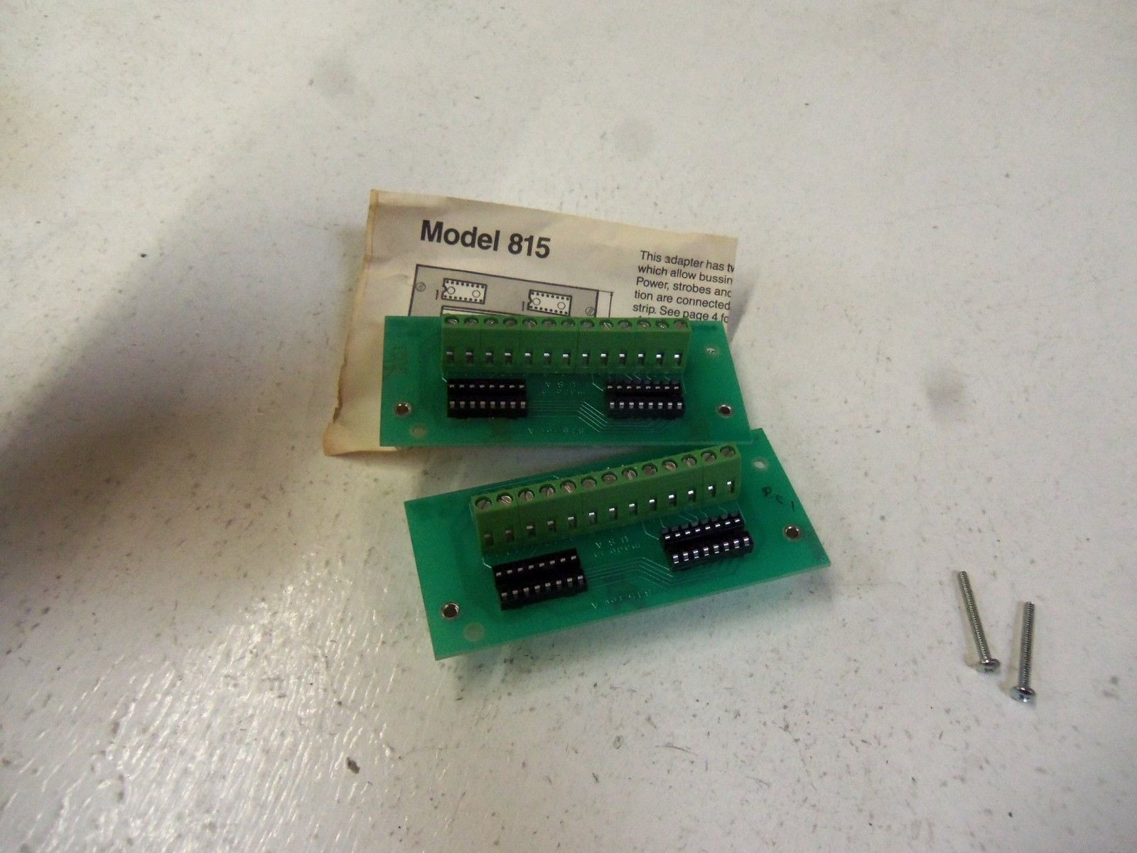LOT OF 2 CINCINNATI ELECTRO SYSTEMS INC. 815 UNMP