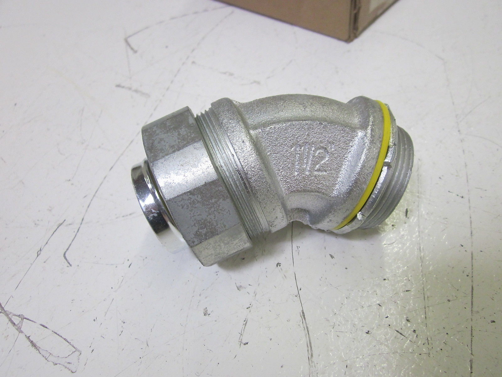 LOT OF 2 CROUSE-HINDS LT15045 45 DEGREE CONNECTOR 1-1/2" NSMP