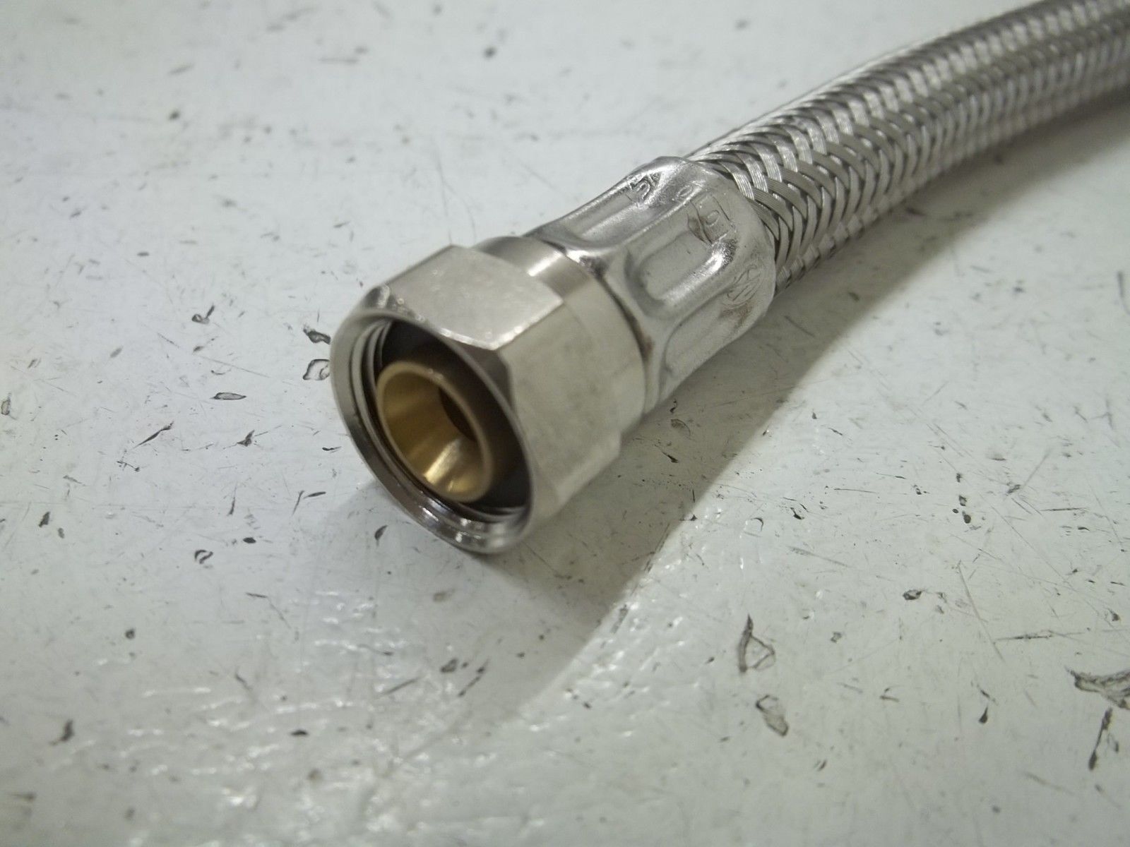 LOT OF 2 FAUCET 48004 16"  STAINLESS STEEL LAV/SINK CONN.NSNP