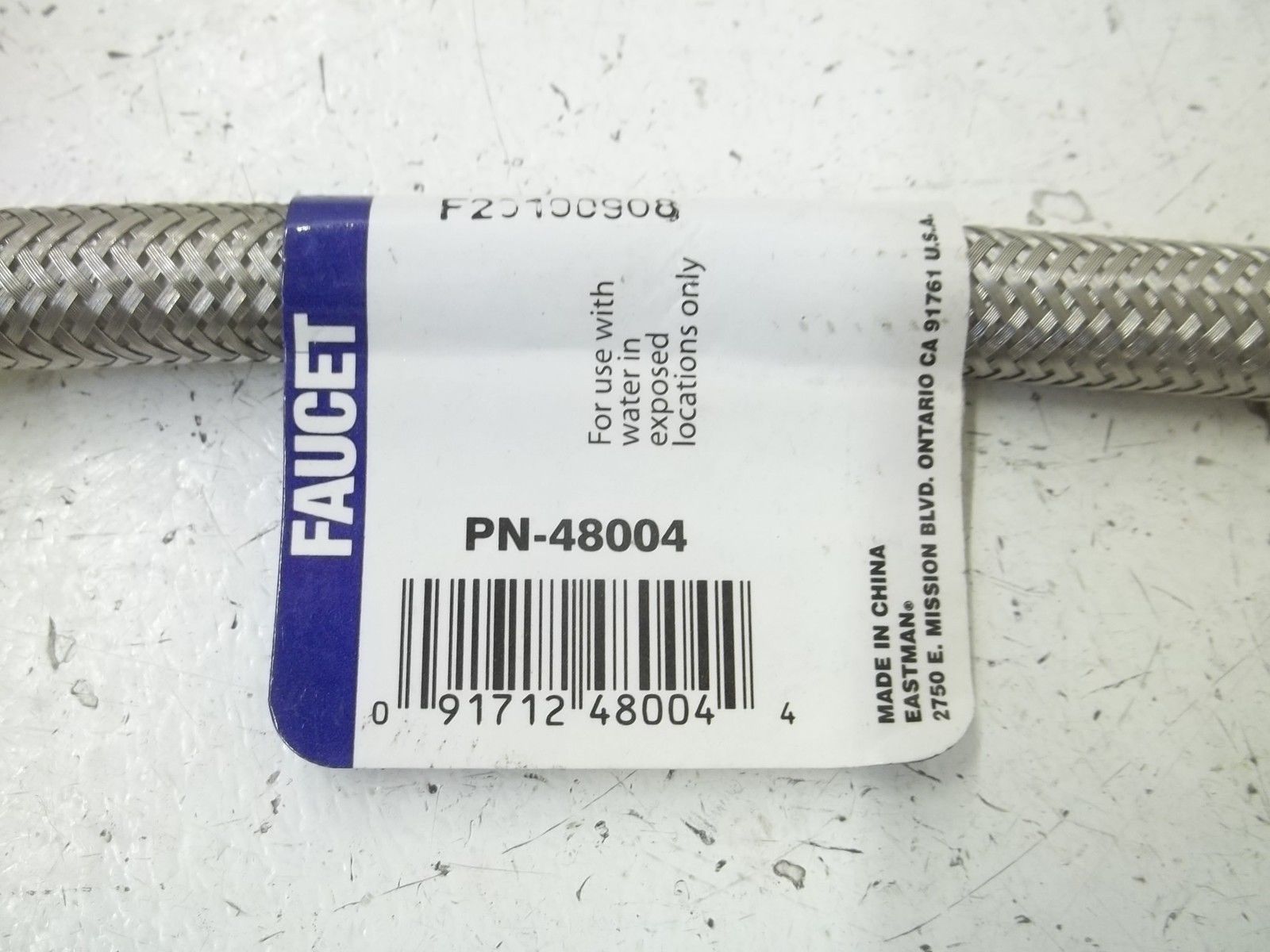 LOT OF 2 FAUCET 48004 16"  STAINLESS STEEL LAV/SINK CONN.NSNP