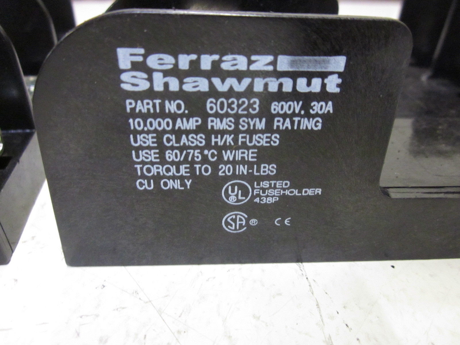 LOT OF 2 FERRAZ SHAWMUT 60323 600V NSNP