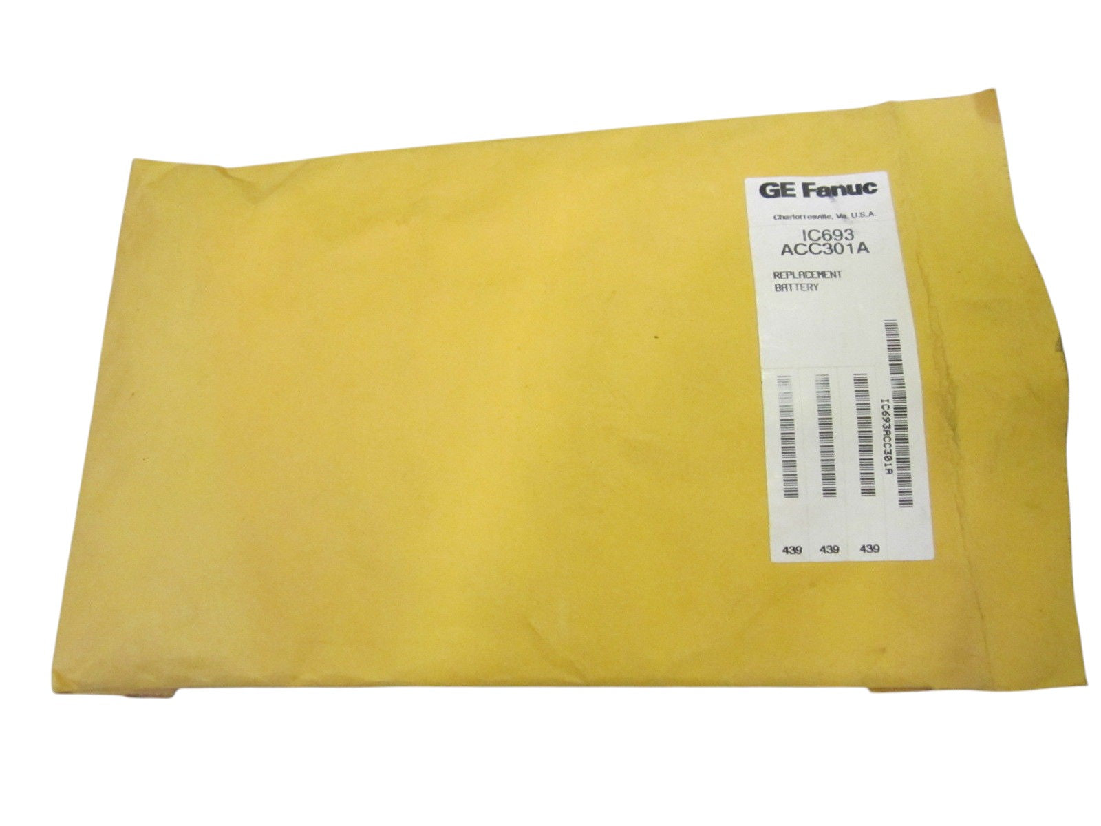 LOT OF 2 GE FANUC IC693-ACC301A REPLACEMENT BATTERY  NSMP