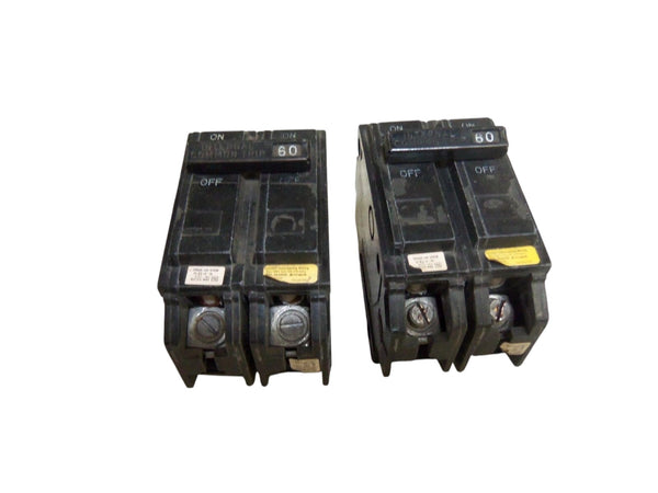 LOT OF 2 GENERAL ELECTRIC THQB2160 CIRCUIT BREAKER UNMP