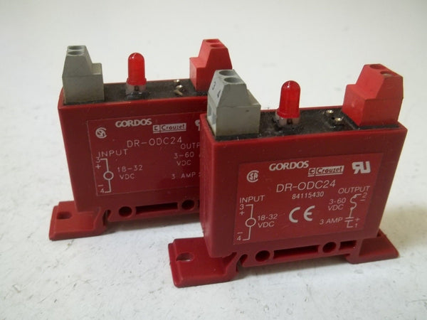 LOT OF 2 GORDOS DR-ODC24 3-AMP RELAY UNMP