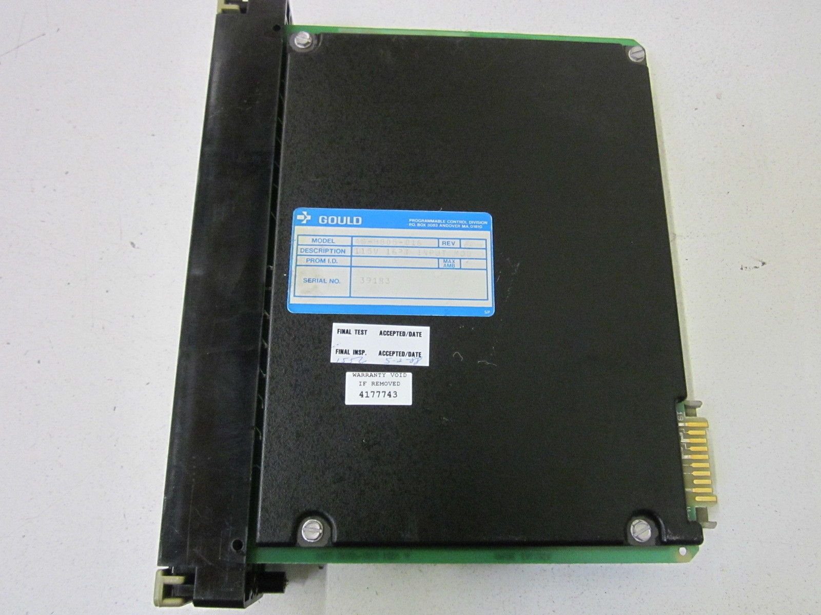 GOULD AS-B805-016 INPUT MODULE  UNMP