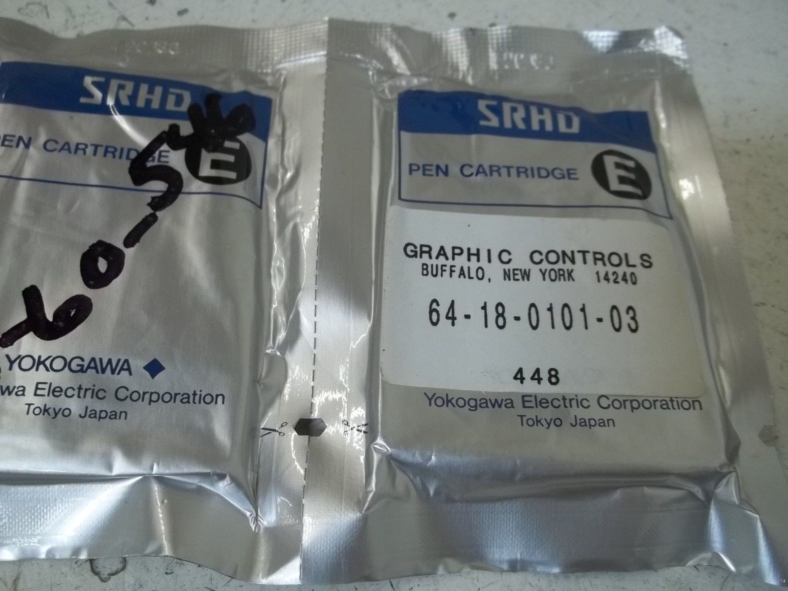 LOT OF 2 GRAPHIC CONTROLS 64-18-0101-03 PEN CARTRIDGE NSMP