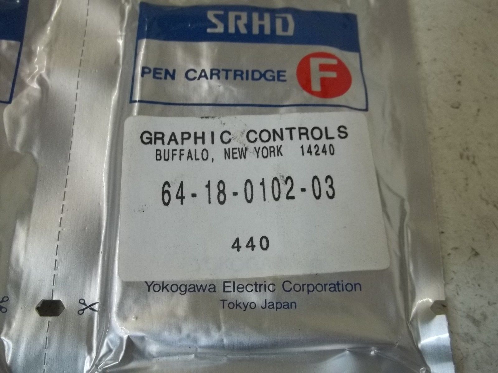 LOT OF 2 GRAPHIC CONTROLS 64-18-0102-03 PEN CARTRIDGE NSMP