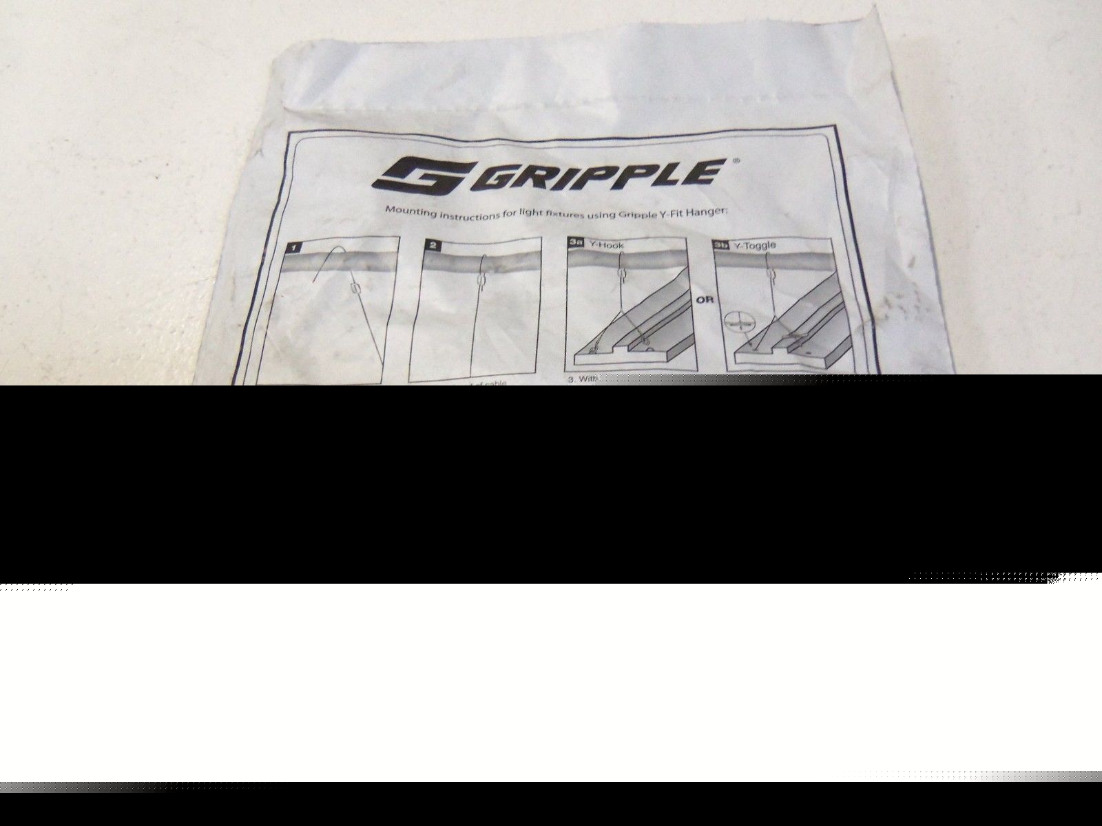 LOT OF 2 GRIPPLE DOUBLE TOGGLE END 1/4"  HF-YTQG2-10FT-460MM-2PK  FACTORY BAG