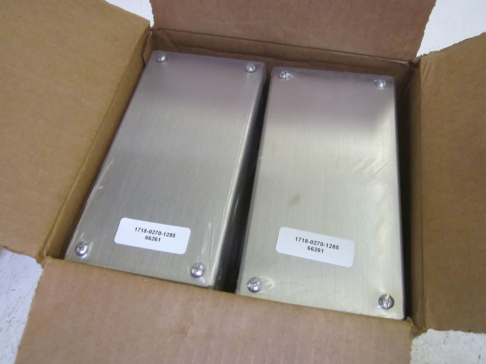 LOT OF 2 HOFFMN E3PBXSS STAINLESS STEEL ENCLOSURE  NSMP