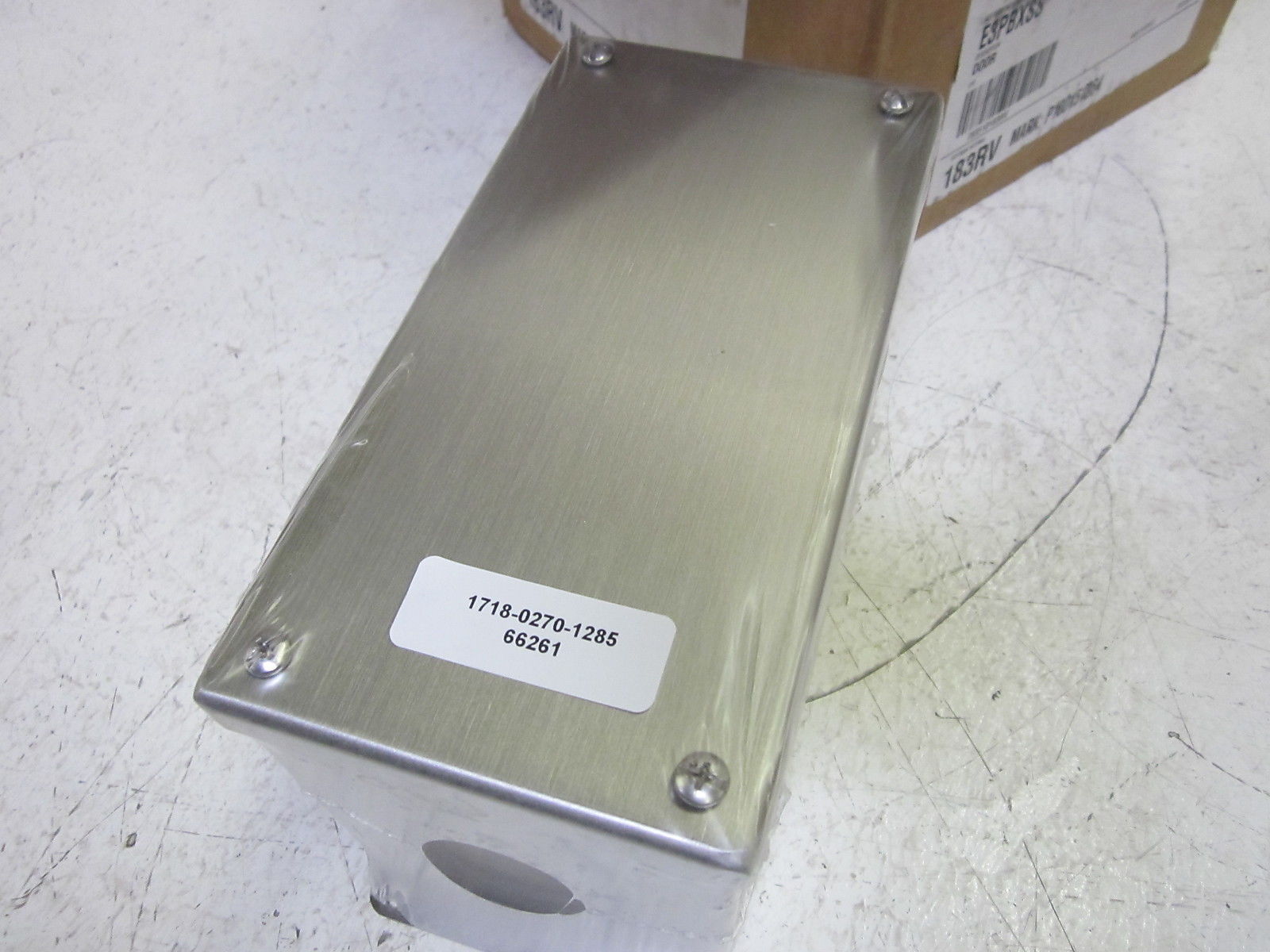 LOT OF 2 HOFFMN E3PBXSS STAINLESS STEEL ENCLOSURE  NSMP