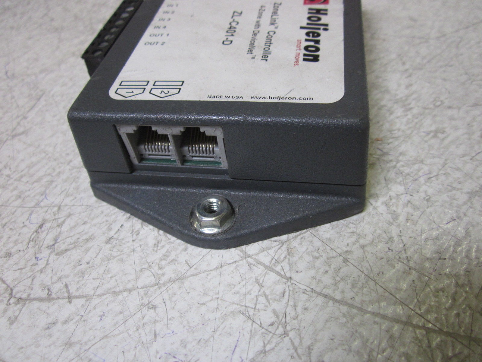 LOT OF 2 HOLJERON ZONELINK CONTROLLER ZL-C401-D UNMP