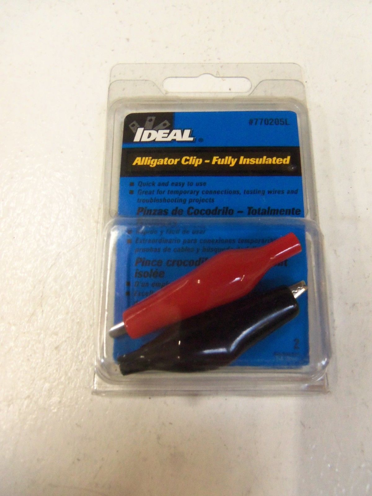 LOT OF 2 IDEAL ALLIGATOR CLIP 770205L *ORIGINAL PACKAGE*