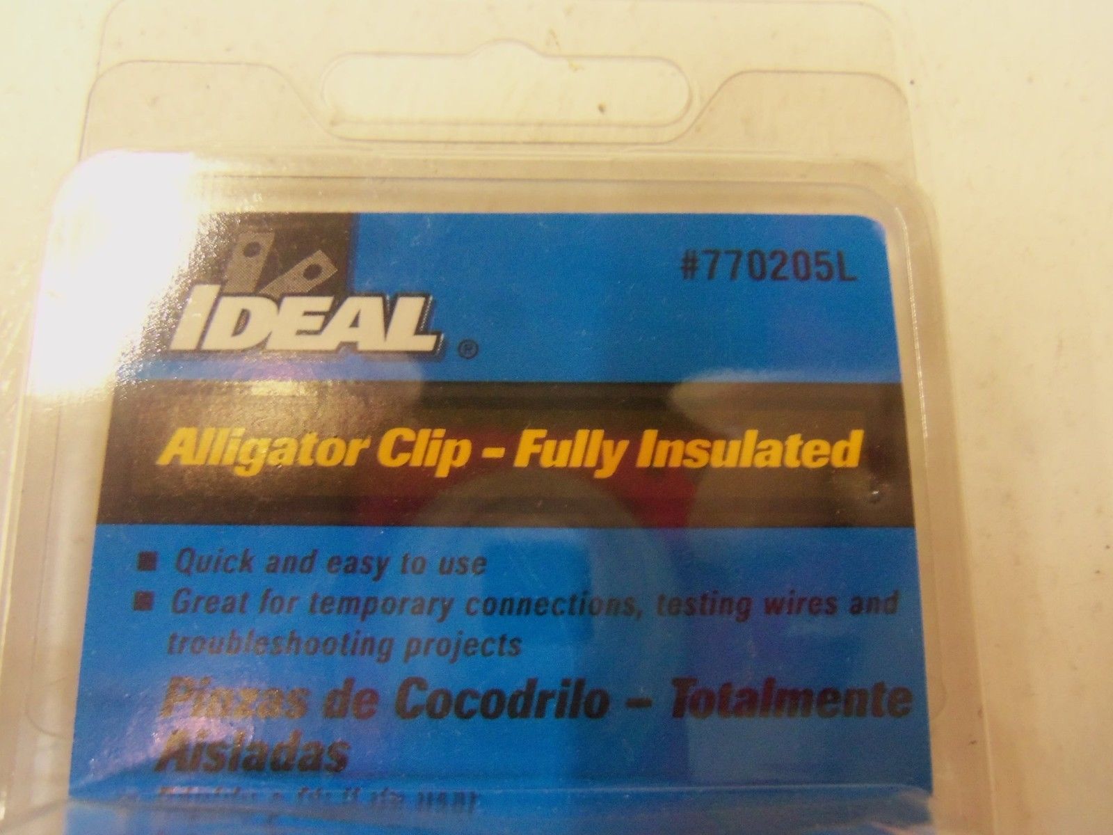 LOT OF 2 IDEAL ALLIGATOR CLIP 770205L *ORIGINAL PACKAGE*