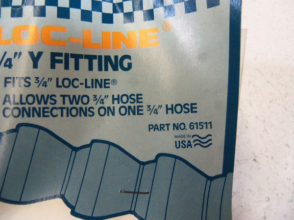 LOT OF 2 LOC-LINE 3/4" Y FITTING 61511 NSMP